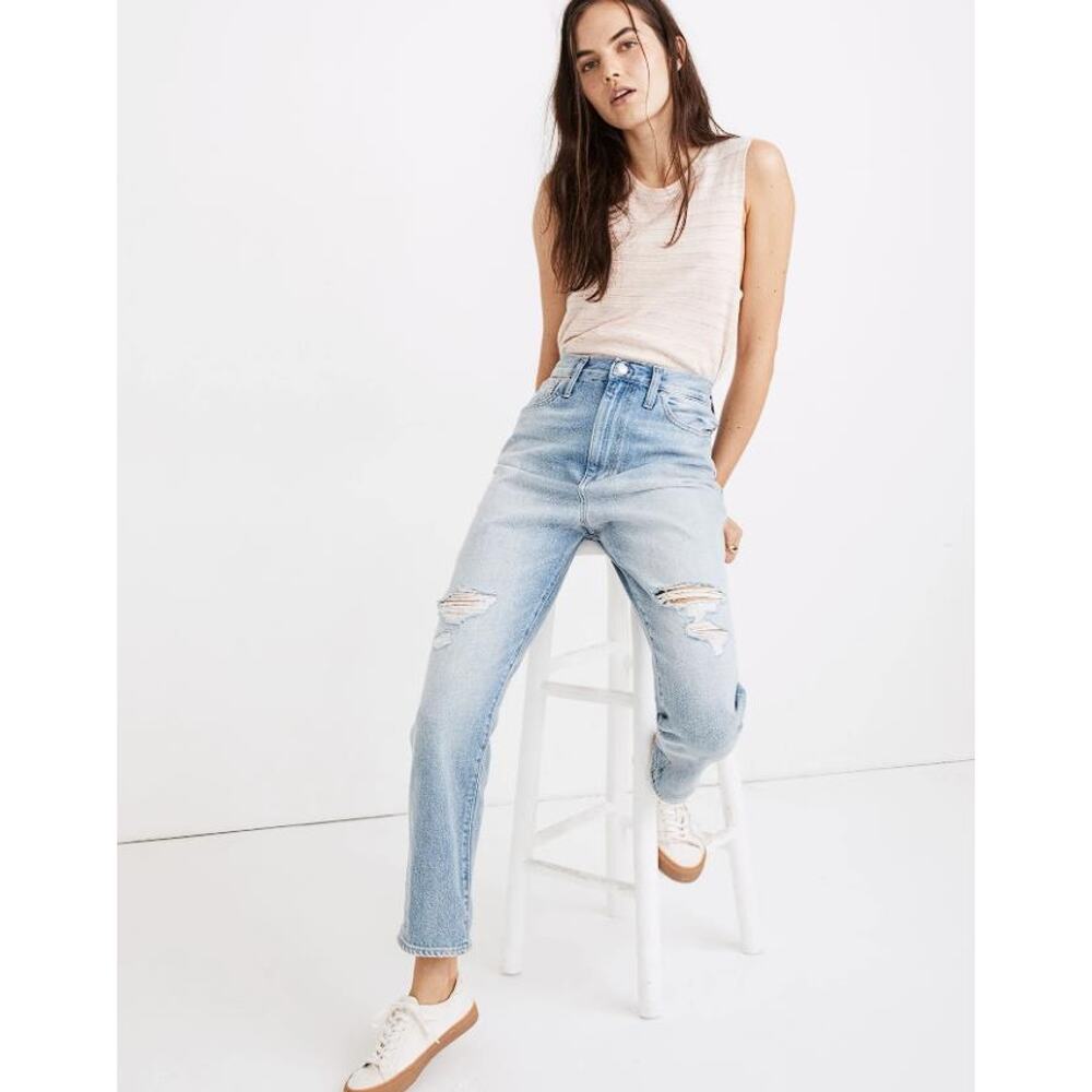 MADEWELL Women's The Momjean in Gilford Wash: Ripped Edition Size 26